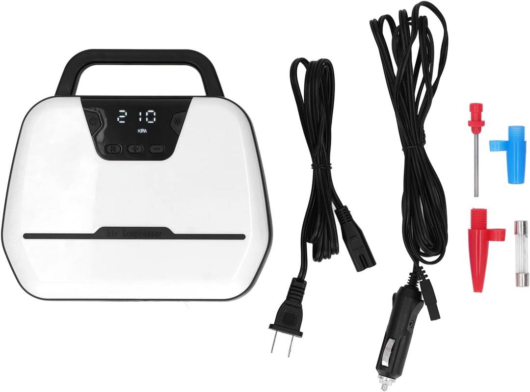 ATJ-1866 Car Air Pump Double Cylinder 12V Electric Air Pump Portable Tire Car Air Pump US 100-240V ATJ-1866 Car Air Pump Double Cylinder 12V Electric Air Pump Portable Tire Car Air Pump US 100-240V