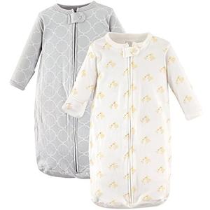 Hudson Baby Unisex Baby Cotton Long-Sleeve Wearable Sleeping Bag, Sack, Blanket 0-3M