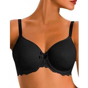 Chantelle Womens Rive Gauche Full Coverage Smooth Bra (32G, Black)