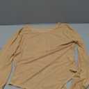 ZNVGIRL Women's Mesh Bodysuit Long Sleeve Top Crew Neck Sheer T Shirt Body Suit Leotard Blouse (Medium)