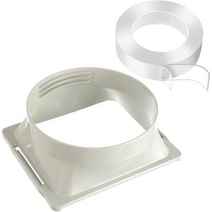 Portable Air Conditioner Exhaust Hose Coupler Window Adapter A/C Connector, Connecting The Portable AC and 5.9 Exhaust HoseSuit for Air Conditioning Exhaust Port (Square)
