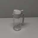 TrendPlain 16oz/470ml Glass Olive Oil Sprayer for Cooking  2 in 1 Olive Oil Dispenser Bottle for Kitchen Gadgets and Air Fryer Accessories, Salad, BBQ - Ash