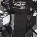Rawlings | REMIX Backpack Equipment Bag | T-Ball & Youth Baseball / Softball | Black