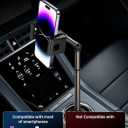 JSAUX Car Cup Holder Cellphone Mount, Metal Long-Arm Ultra Stable Phone Holder for Car Cupholders - Adjustable for iPhone 16 15 Pro Max 13 12 11, Samsung Galaxy S24 S23 Ultra, Google Pixel 9 Pro