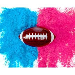 Ultimate Party Supplies Gender Reveal Football | Blue and Pink Powder Kit | Gender Reveal Party Supplies