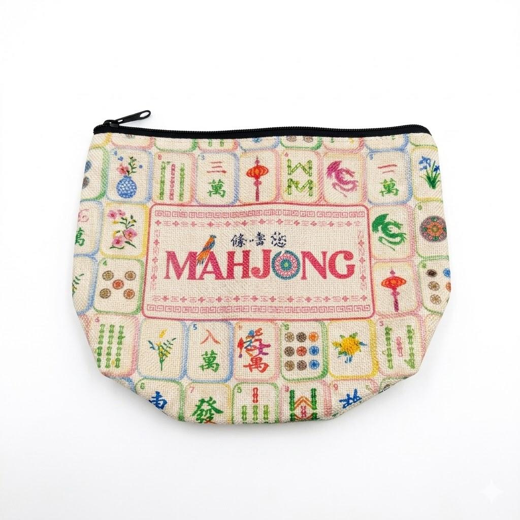 Mahjong Chic Embroidered Bag