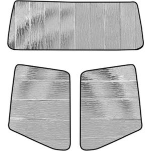 Windshield Sunshade and Front Side Window Sun Shades (2Pcs) for Volvo VN/VNL 2002-2025, VNR/VAH/VNX 2020-2025 - AstraGuard