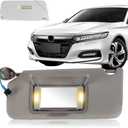 Left Driver Side Sun Visor Compatible with Honda Accord 2008 2009 2010 2011 2012 2013 2014 2015 2016 2017,Side Sun Visor Replace 83280-TA5-A51ZA(Grey)