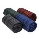 CROSSLAND Blanket 4 Pack Two Blue One Red One Green