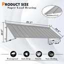 Metal Awning for Door Entrance, 81x24 Inches Adjustable Angle Window Awnings for Patio, Sunsetter Shade Canopy Outdoor Exterior for Front Doors, Windows, Porches, Balconies, Light Gray