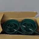 Kingsyard 2 Pack Tube Bird Feeders for Outdoors Hanging, Premium Hard Plastic Bird Feeder with 6 Feeding Ports, Weatherproof & Steel Hanger, Attracting for Wild Birds (Green)