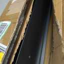 Ilyapa Black Metal Mailbox Post for Outside, 43x4x4 inch Metal Post Sleeve with Two Universal Mailbox Mounting Bracket for Curbside Residential Mail Box, Heavy Duty