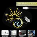 MissAudrey Sunrise Sunset Neon Sign with Cycle Timer Sunrise Wave Neon Signs for Wall Man Cave Bedroom Birthday Party Christmas Wedding Living Room Bar Decor USB Powered