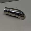 Exhaust tip -2.5'' Inlet Bolt on Turn Down Design - Stainless Steel Car Muffler Tips 2.5" ID x 3"OD x 9"L