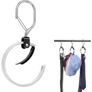 Multipurpose Hat Rack for Closet, Baseball Cap Organizer 1 Pack Hat Holder, Aluminum Alloy Closet Hangers for Tie Belt Purses Space Saver