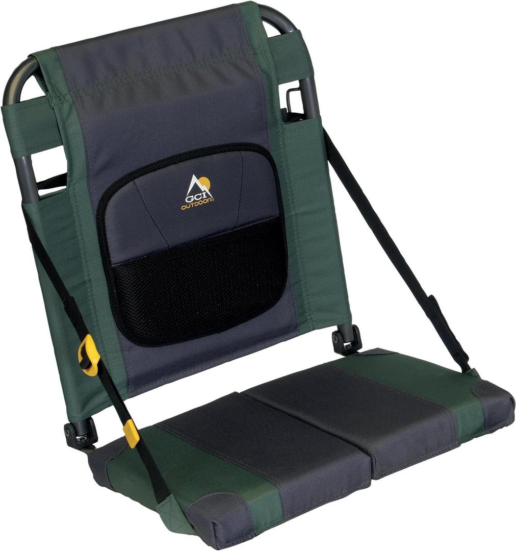 GCI Outdoor SitBacker Adjustable Canoe Seat with Back Support, 17.9"D x 16.5"W x 17.9"H