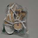 IDIFU Women's Dressy Strappy 2 Inch Low Kitten Heel Open Toe Sandals Dress Shoes for Woman Lady in Bridal Dance Evening (8.5)