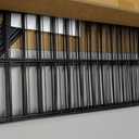 Toolterritary 10 Panels No Dig Garden Fence with Gate, 32 in(H) X24.2 ft(L) Metal Fence Panels, Thickened Rustproof Garden Fencing, Animal Barrier Fence for Dogs, Rabbits, and Patio