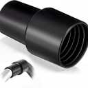 1 Pack Vacuum Threaded Hose Cuff, Press Fit Over 1.5" OD Wand & Fits 1.5" ID Threaded Hose, Compatible with Cen-Tec 65555 and ProTeam 1.5" OD Aluminum Wand, Vacuum Cleaner Connector