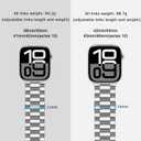 Tasikar Band Compatible with Apple Watch Band 42mm (Series 10/11) 41mm 40mm 38mm Premium Stainless Steel Metal Replacement Strap Compatible with iWatch SE Series 11 10 9 8 7 6 5 4 3 2 1, Silver