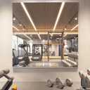 pertetey Home Gym Mirror, 65X30 Inch(Each)-2Pack Large Frameless Tempered Glass Full Body Wall Mounted Mirror for Gym, Yoga, Exercise, Dance Studio
