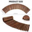 Spurgehom 7FT Wooden Pathway, Roll Out Cedar Curved Walkway, Patio Path Boardwalk Walkways,Weather-Resistant Outdoor Path for Backyard, Beach & Wedding Events
