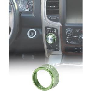 Green Gear Shift Switch Knob Cover for 2013-2017 Dodge RAM/Durango 2014-2017 Interior Accessories Gear Shift Adjust Control Switch Button Cover Ring Trim