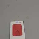 Magnetic Wallet Cell Phone Card Holder for Phone Case with Mag-Safe, Stronger Magnetic RFID Leather Phone Wallet Stick on Series of iPhone 17/16/15/14/13/12 and Pro/Promax,Red