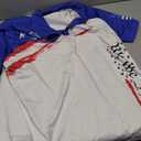 Mainfini Men's Short Sleeve Golf Shirts UPF 50+ Raglan Patriotic American Graphic Polo Shirt (XL)