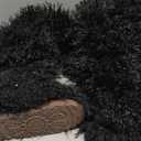 Over the Knee Boots for Women 29 inchs Faux Fur Boots Flat Thigh High Boots (8 Wide, Black)