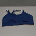 RUNNING GIRL Sports Bras for Women, High Support Dark Blue Strappy Sports Bras High Impact (Dark Blue, XXL)