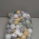 GOGOSO Ball Pit Balls for Toddlers Kids Plastic Balls for Ball-Pit Playpen Pool Baby Pastel Party Decor Fun Shaped Star Bulk 50 100 200 500 1000 Count (Beige+light Gray+white)