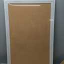 DOLLAR BOSS White Cork Board for Wall - 30 X 20 Inches, Rustic Wooden Frame Bulletin Board, Decorative Hanging Pin Board for Office & Home Decor