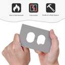 Grey 1 Gang Duplex Outlet Covers Decorative Single Light Switch Covers Electrical Receptacle Wall Plate Plug Switch Plate Cover Dimmer Dual Outlet Faceplate for Bedroom Decor