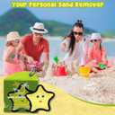 Beach Sand Remover Towel Eraser Bag, Cruise Vacation Essentials for Women, Portable Quick Dry Pouch, Beach Travel Accessories