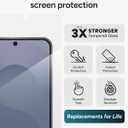 ZAGG Glass+ Samsung Galaxy S25 FE Screen Protector Extreme Impact & Shatter Protection, Scratch-Resistant, Smudge-Resistant, Fingerprint Scanner Compatible, InvisibleShield, Easy Installation