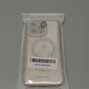 BANAILOA Design for iPhone 15 Pro Max Case Compatible with Magsafe,Bling Rhinestones Glitter Clear Case Magnetic with Camera Lens Cover Protective Slim Phone Cover (6.7 inch)-Gold