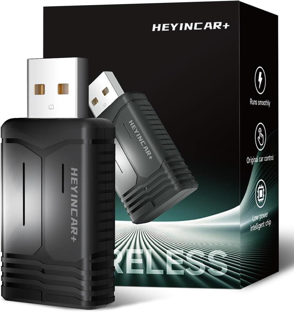 Wireless CarPlay & Android Auto Adapter, 2026 Upgrade, Plug & Play USB Dongle, Convert Wired CarPlay Auto to Wireless