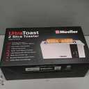 Mueller UltraToast Full Stainless Steel Toaster 4 Slice, Long Extra-Wide Slots for Bagels and Waffles, 6 Browning Levels, LED Display, Cancel/Defrost/Reheat Functions & Removable Tray, Kitchen Gadgets