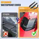 Black Dry Bay Vent Blocks and Rear Window Spoiler for Corvette C8 Stingray Z51 2020+,for C8 Z06 /E-Ray 2023+,Rear Hatch Hood Car Wash Covers Engine Bay Air Vent Inserts Protection Accessories