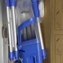 Cordless Handheld Pool Vacuum Cleaner with Telescopic Pole, 26.5 GPM Powerful Suction, Longer 1H Runtime, Portable Pool Vacuums for Above Ground/Inground Pools, Hot Tubs, Spas, Deep Blue