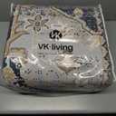 VK VK·LIVING Machine Washable Rug 9'x12' Vintage Design Washable Area Rugs with Non Slip Rugs for Living Room Bedroom Traditional Woven Rug Carprt Stain Resistant, Dining Office Boho Rug, Brown&Black