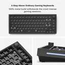 GLORIOUS Gaming GMMK PRO 75% Barebones Black (Frame Only) - Modular Mechanical Gaming Keyboard, TKL Size (75%), 3.3lb Frame, RGB, Fully Customisable, 5-Pin Switch Support