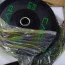 CAP Barbell 2-Inch Olympic Bumper Plate Weight Set with 6 Post Rack | 100-370 lbs | Multiple Options