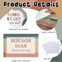 BelleAngle 16Pcs Bilingual Posters Spanish English Words and Phrases Poster Set Educational Materials for Teachers Preschool Back to School Classroom Decorations