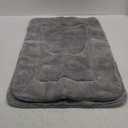 LOCHAS Bathroom Rug Set Light Grey, Soft Bath Rug Set 2 Piece, Toilet Mat U-Shaped 20x20 and 34x20 Bath Rugs, Quickly Dry Mats for Bathroom, Tub, Washable, Super Absorbent Floor Mat