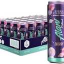 Alani Nu COSMIC STARDUST, Sugar Free, Low Calorie Energy Drinks, 200mg Caffeine, Biotin, B Vitamins, Zero Sugar, 10 Calories, 12 Fl Oz Cans, 24 Pack BB 09/27