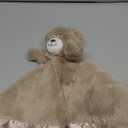 Baby Bear Security Blanket Soft Minky Baby Lovey Animal Plush Blanket Unisex Lovie Gift for Toddler, Boys and Girls, 16 Inch (Dark Brown)