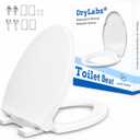 Elongated Toilet Seat Soft Close, Durable PP Toilet Seat, Easy Installation & Removal, Fits Most Toilet Bowls 18x14