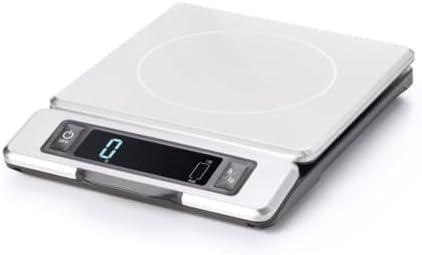 OXO Good Grips 11-Pound Stainless Steel Kitchen Scale with Pull-Out Display - Black